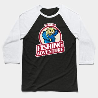 Lake Club Fishing Adventure Baseball T-Shirt